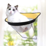 Ovida Cat Hammock Cat Window Perches Cat Window Capsule Bed Safety Kitten (Yellow) - $34.99 MSRP