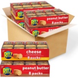 RITZ Peanut Butter Sandwich Cracker Snacks And Cheese Sandwich Crackers, Snack Crackers- $15.73 MSRP