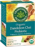 Traditional Medicinals Organic Dandelion Chai Probiotic Tea (Pack Of 6), Supports- $29.13 MSRP