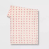 Spritz? Plush Valentine's Day Mini Hearts Throw Cream/Blush, 2-Pack