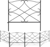 Amagabeli Decorative Garden Fence 24In x 10Ft Outdoor Rustproof Metal Landscape Wire- $73.99 MSRP