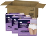 Always Discreet Incontinence And Postpartum Incontinence Underwear For Women, Large- $31.44 MSRP