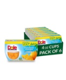 Dole Fruit Bowls, Mandarin Oranges In 100% Fruit Juice, 4 Count, 4 Ounce Cups- $16.06 MSRP