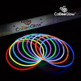 CoBeeGlow Glow Stick Necklaces - Glow Necklaces Bulk 22 Inch - Extra Bright Glow In- $29.99 MSRP