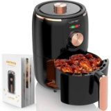 Compact Air Fryer, LOFTER 1.6L Electric Hot Air Fryers with Temperature Control, Fast Cook