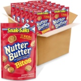 Nutter Butter Bites Peanut Butter Sandwich Cookies - Snack-Sak, 8 Ounce (Pack of 12)