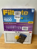 Filtrete 16x20x1, Smart Replenishable AC Furnace Air Filter, Allergen, Bacteria and Virus, 2 Pack