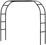 Metal Pergola Arbor,Wedding Arch (Black Wide Arbor)