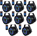 Sahauhy DJ Lights,Professional Stage Light 8 Channels (8Packs) - $149.98 MSRP