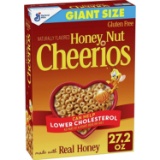 Honey Nut Cheerios, Cereal with Oats, Gluten Free, 27.2 oz (016000124950)