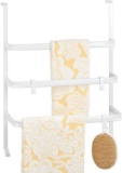 MDesign OTD Towel Rack with Hooks Matte White