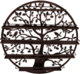 Sorbus Wall Mounted 5 Tier Nail Polish Rack Holder, Tree Silhouette Round (Bronze) - $34.99 MSRP