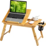 Huanuo Lap Desk- Fits up to 15.6 Inch Laptop Desk, Foldable Bed Tray (HNLS03) - $35.79 MSRP