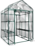 Home-Complete HC-4202 Walk-In Greenhouse-Indoor Outdoor, 8 Sturdy Shelves-Grow Plants - $65.82 MSRP