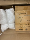 (1) Sormag Luxury Soft Pillow 2 Pack (2) Brawny D400 Cleaning Towel White