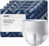 Solimo Incontinence Underwear for Men and Women Large, 56 Count, 4 Packs of 14 - $33.99 MSRP