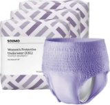 Solimo Incontinence and Postpartum Underwear for Women 2X-Large,42 Count, (842379107962) -$28.99MSRP