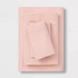Room Essentials? Microfiber Solid Sheet Set, Full Size,...Blush- $16.00 MSRP