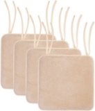 Smiry Chair Cushion Memory Foam Chair Pads With Ties Honeycomb Pattern Non Slip Rubber- $35.46 MSRP