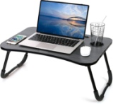 Laptop Desk Foldable Laptop Table Portable Laptop Bed Tray Table Notebook Stand Reading Holder With