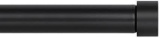 Ivilon Drapery Window Curtain Rod - End Cap Style Design 1 Inch Pole. 28 to 48 Inch Color Black