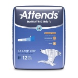 Attends Bariatric Briefs, Incontinence Briefs Heavy Absorbency, XXL, 12 Count, 4 Pack $40.19 MSRP