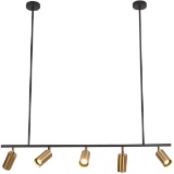 BOKT Track Light Fixture 5 Lights Chandelier Adjustable Spotlight Metal Brushed Brass $159.99 MSRP
