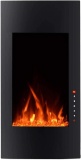 3G Plus Vertical Electric Fireplace Wall Mounted Heater, Crystal Stone Flame Effect