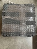Interlocking Foam Mat Tiles, Black/Gray