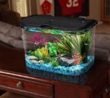 Koller Products PanaView 5-Gallon Aquarium Kit - Power Filter - LED Lighting with Multiple Colors