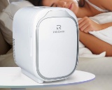 Relavel Skincare Fridge Mini Fridge 6 L/8 Can AC/DC Power Portable Cooler Warmer Makeup Refrigerator