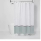 Woven Shower Curtain Green/White - Project 62 - $25.00 MSRP