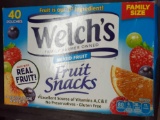 Welch's Fruit Snacks,Mixed Fruit,Gluten Free,Bulk Pack,0.9 oz Individual Single Serve Bags(40 Packs)