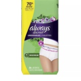 Always Discreet Incontinence and Postpartum Underwear for Women Maximum Protection - XL $18.99 MSRP