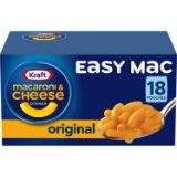 Kraft Easy Mac Original Flavor Macaroni and Cheese Meal (18 Pouches)