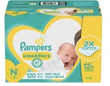 Pampers Swaddlers Disposable Diapers Giant Pack - Newborn (120ct)