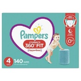 Diapers Size 4, 140 Count - Pampers Pull On Cruisers 360... Fit Disposable Baby Diapers with Stretch