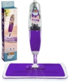 Vorfreude Floor Mop with Integrated Spray, Refillable 700ml Capacity Bottle and Reusable Microfiber