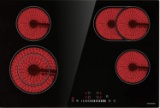 ECOTOUCH Electric Cooktop, ECOTOUCH Radiant Cooktop 4 Burner Smoothtop Electric Cooktop 30