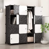 JOISCOPE Portable Wardrobe for Hanging Clothes, Combination Armoire - $84.99 MSRP