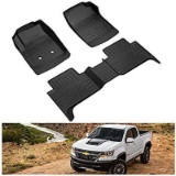 KIWI MASTER Floor Mats Compatible for 2015-2020 Chevy Colorado Crew Cab/GMC Canyon Crew Cab