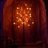 Twinkle Star 6FT Halloween Decorations Black Spooky Tree - $23.84 MSRP