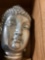 Silver Buddha Head Statue