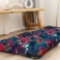 HIGOGOGO Meditation Pillow for Floor, Square Abstract Plant Pattern Seat Cushion for Adults Kids