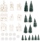 Winter Village LED Tea Light 31 Piece Porcelain Tabletop Christmas Figurine Boxed Set