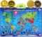 BEST LEARNING i-Poster My World Interactive Map - Educational Talking Toy for Kids of Ages 5 to 12 Y