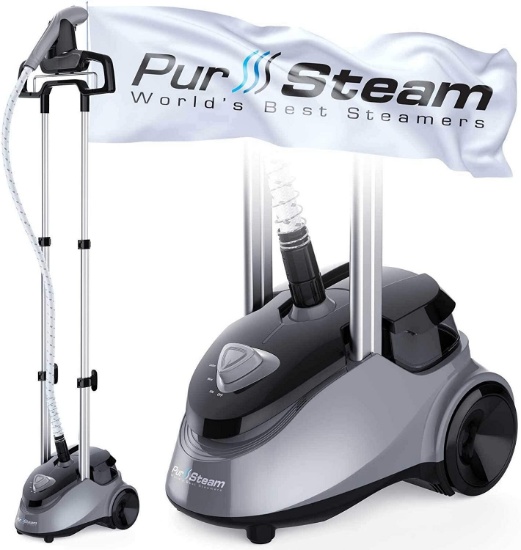 PurSteam Garment Steamer Professional Heavy Duty Industry Leading 2.5 Liter Water Tank $94.97 MSRP