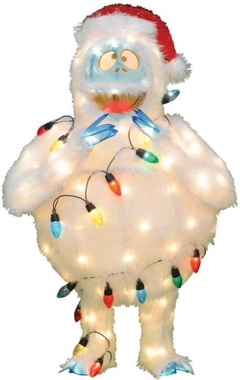 ProductWorks 32-Inch Pre-Lit Rudolph the Red-Nosed Reindeer Bumble Christmas Yard Decoration, $74.08