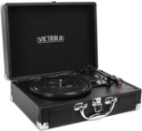 Innovative Technology VSC-550BT Victrola 3-Speed Vintage Turntable - Black (Renewed)