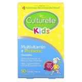 Culturelle Kids Complete Multivitamin + Probiotic Chewable - Digestive & Immune Support for Kids -